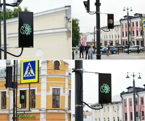 В Вологде появились светофоры с птичкой