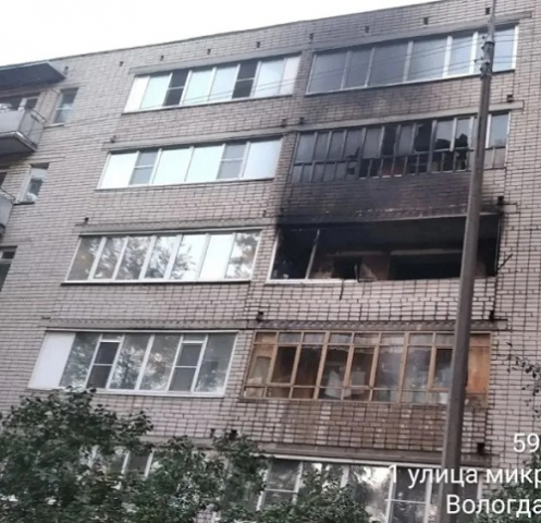 В Вологде на пожаре погибли два человека