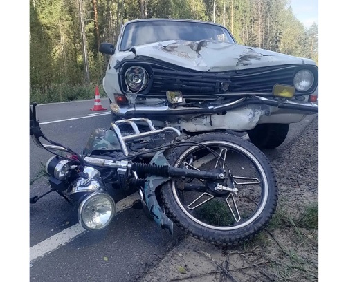 В результате ДТП погиб водитель мопеда